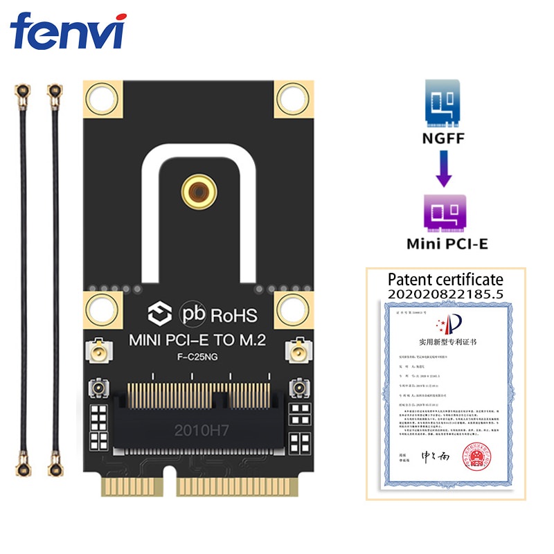 PREORDER New M.2 NGFF to Mini PCI-E (PCIe+USB) Adapter For M.2 Wifi Bluetooth Wireless Wlan Card Int