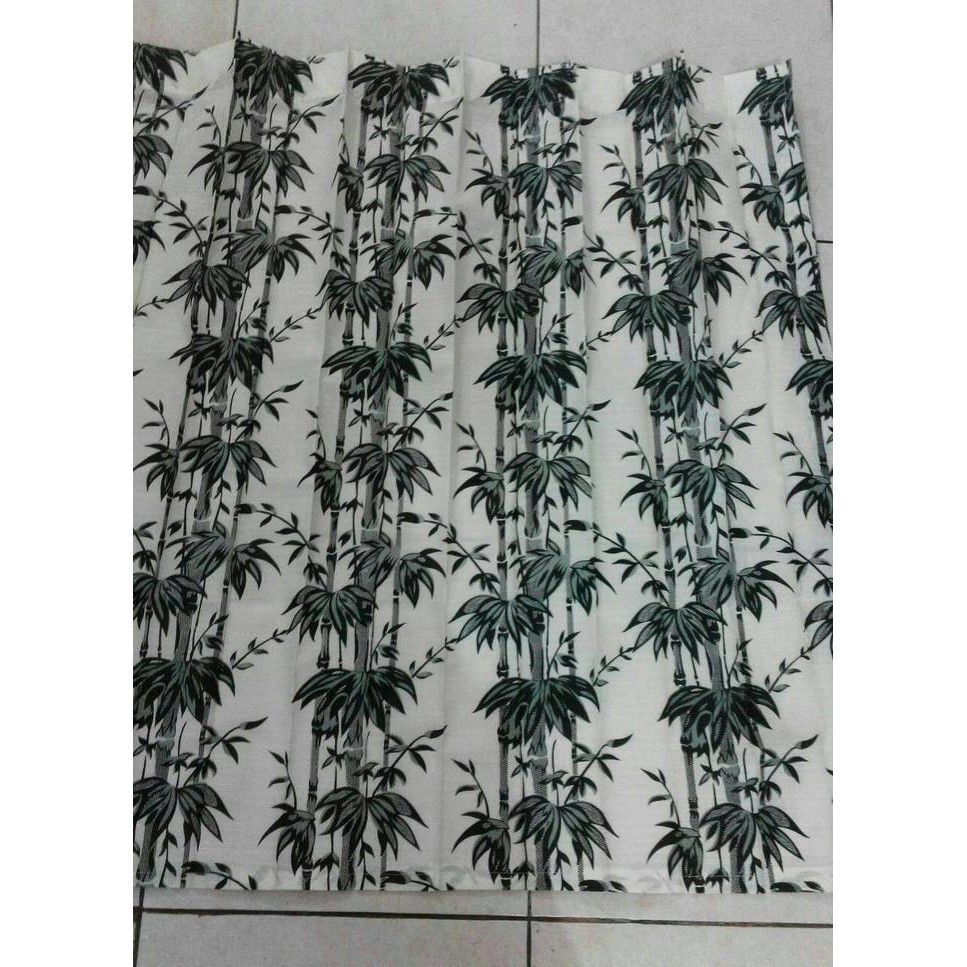 kain hordeng/gorden motif bambu uk 150x150 cm