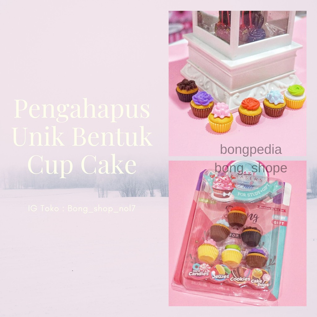 

PENGHAPUS LUCU CUPCAKE/ PENGHAPUS PENSIL MURAH CUPCAKE|SETIP CUPCAKE