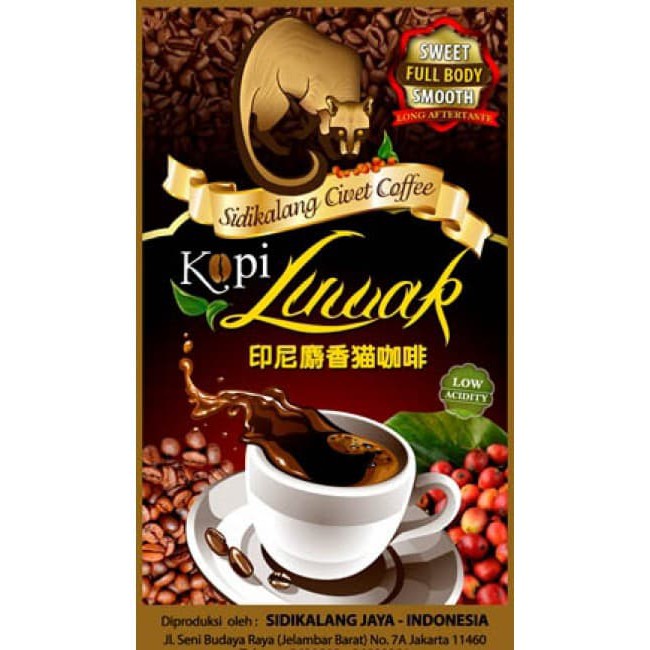 

Kopi Luwak Liar (Arabica) - kkp1281