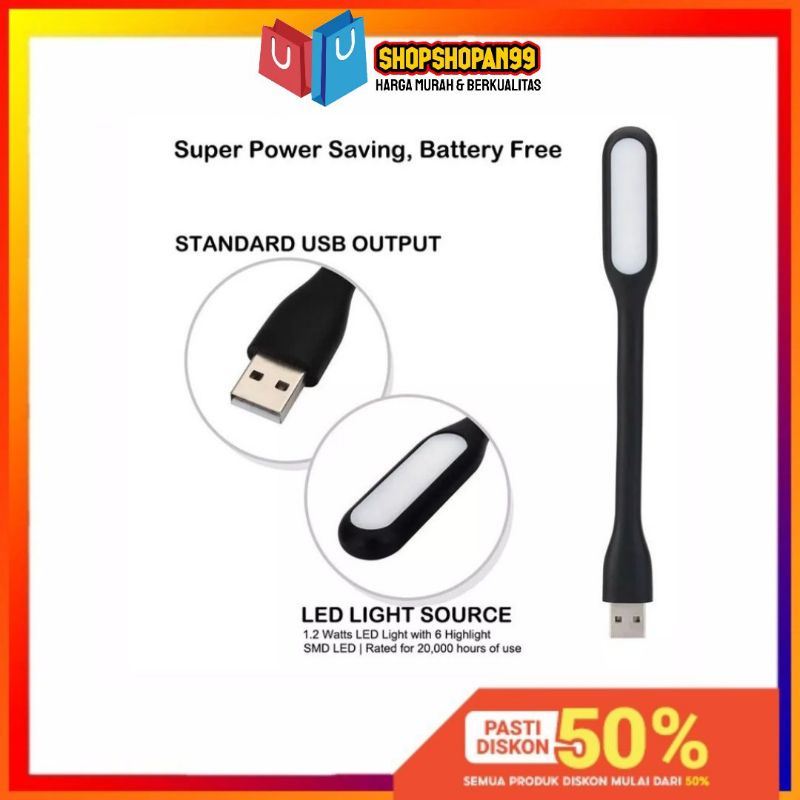 Lampu Sikat USB LED / Lampu USB fleksibel, Lampu Baca, Lampu Darurat / Penerangan