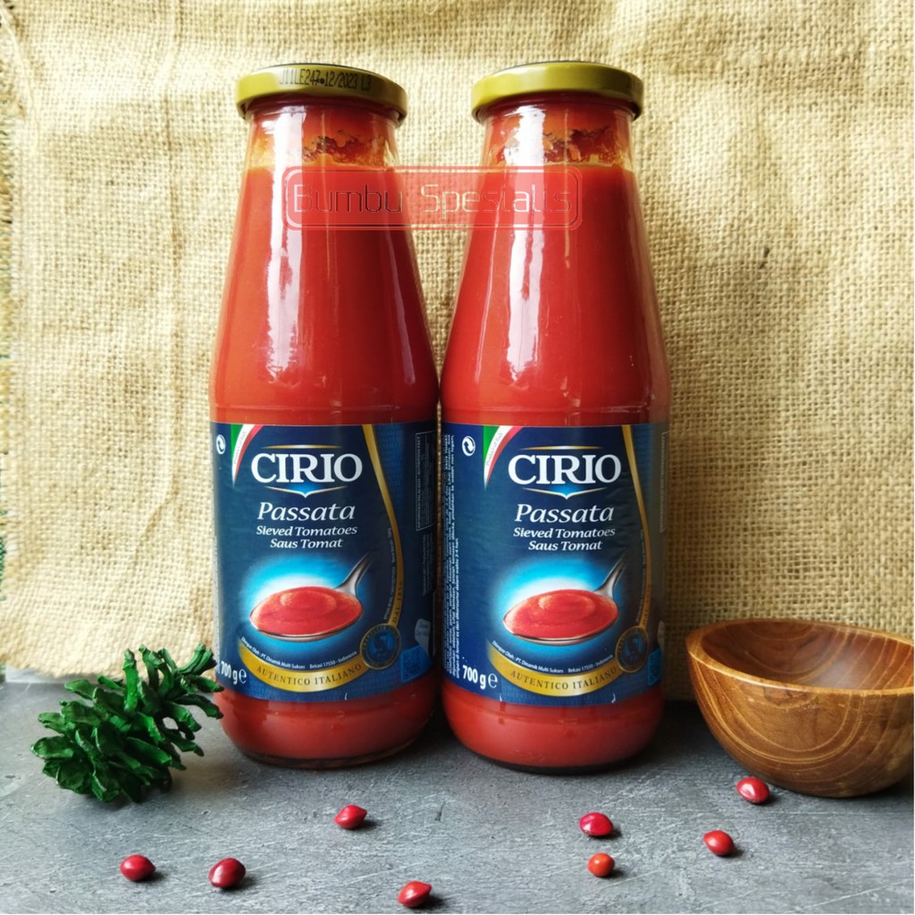 CIRIO Passata Sieved Tomato Sauce 700gr – Saus Tomat Cirio 700gr - Lembut &amp; Creamy