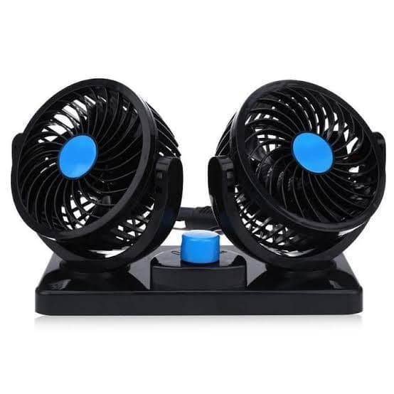 Kipas Angin Mobil DC Lighter 12V / 24V Colok Rokok Fan Double Blower