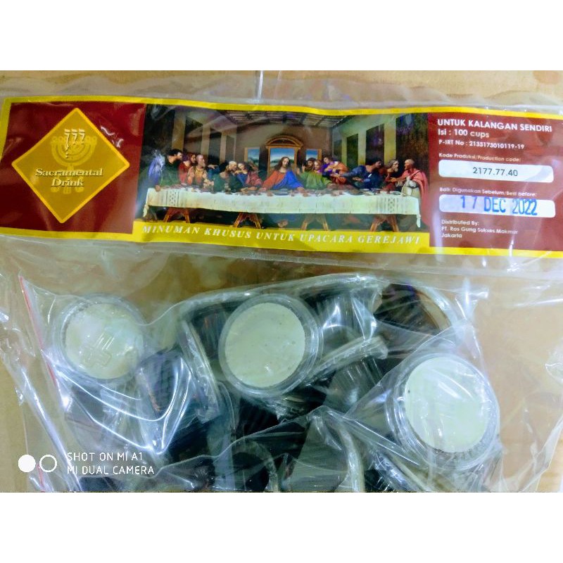 

Anggur Perjamuan Kudus + Hosti Polos 100 Cup