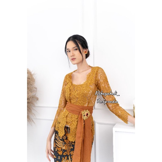 AURA SERIES KEBAYABALI MOTIF BUNGA LENGAN PANJANG KEBAYA KONDANGAN MURAH