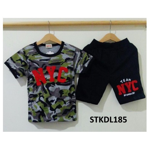 STKDL185 - Setelan Anak Laki NYC Army