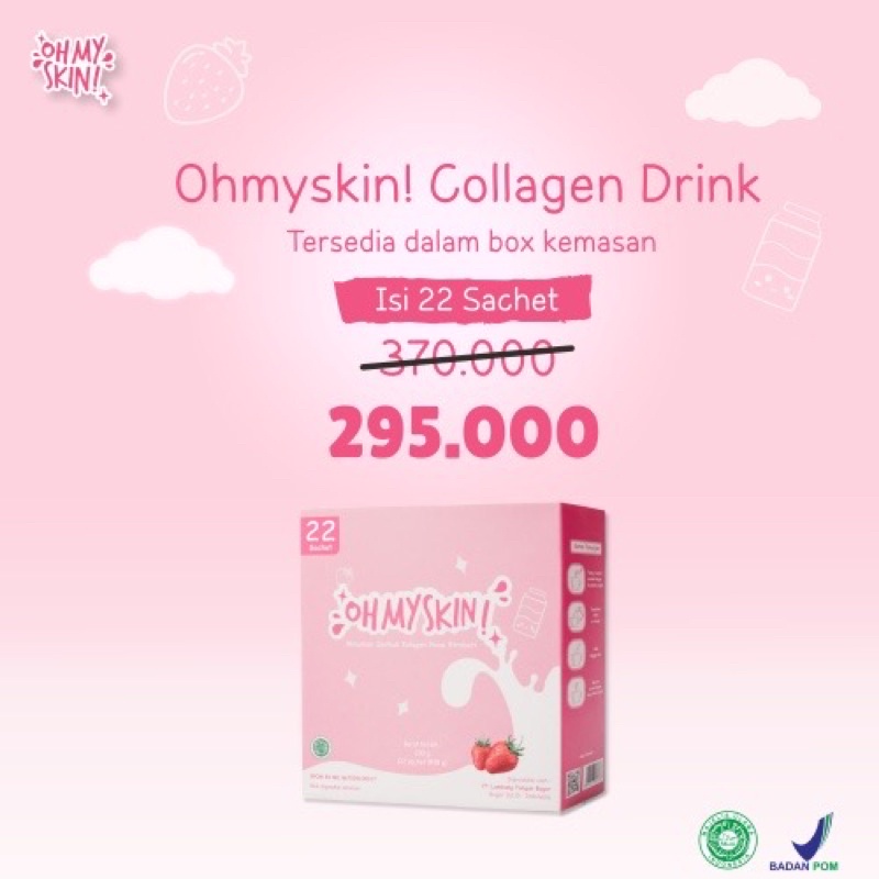 COLLAGEN DRINK OHMYSKIN MINUMAN SUPLEMEN KOLAGEN OHMYSKIN OH MY SKIN