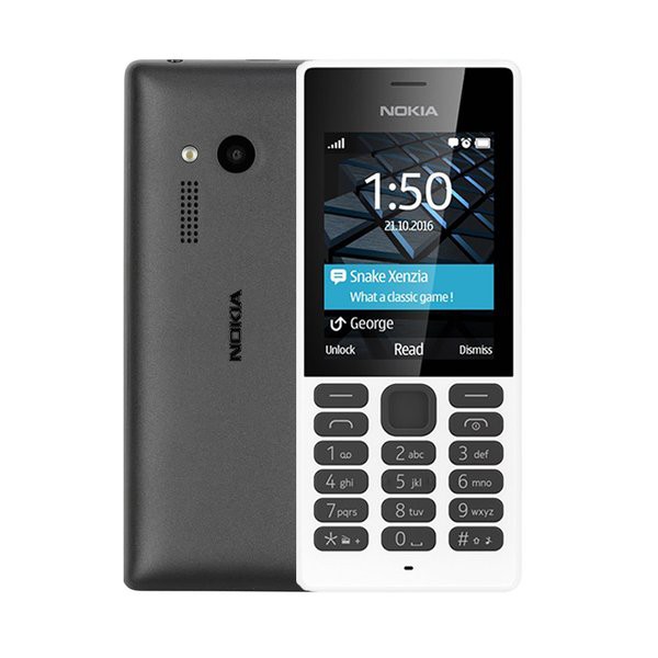 HANDPHONE NOKIA 150 DS PONSEL DUAL SIM KEYPAD HP FEATURE MP3 MP4 SUPPORT MEMORI CAMERA RADIO RESMI