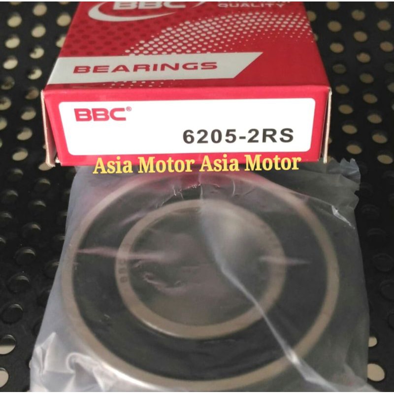 Bearing Laher Pinion Gearbox Maju Mundur Motor 3 Roda BBC 6205 2RS Ukuran 25 x 52 x 15 mm