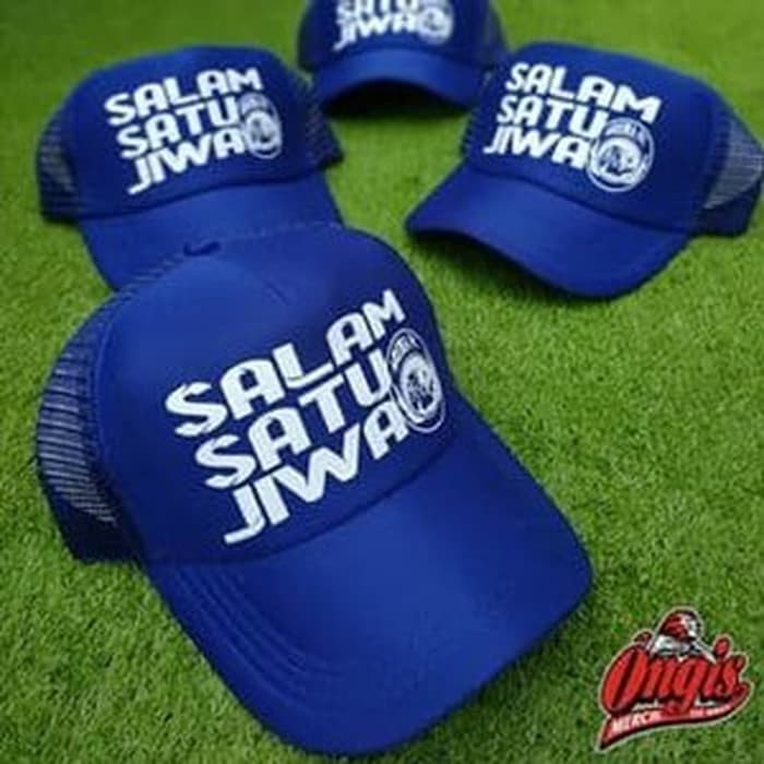 TOPI AREMA SASAJI SALAM SATU JIWA TOPI JARING TRUCKER AREMANIA SINGO