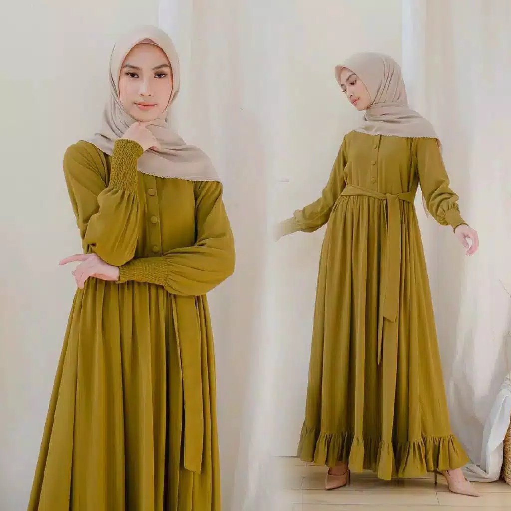 Gamis Ceruty Babydoll Murah Jumbo Ld 120 130 140 MARWAH DRESS OVERSIZE S M L XL XXL 3XL 5L Gamis Polos Wanita Remaja