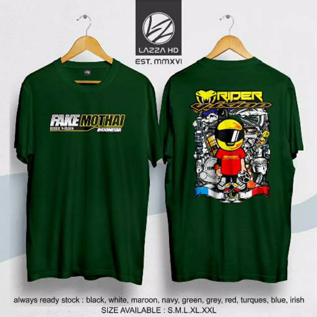 Kaos Baju Tshirt Distro FAKE MOTHAI INDONESIA THAILOOK THAILAND YAMAHA