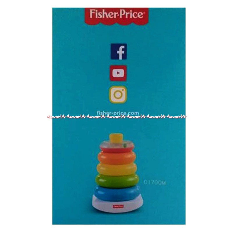 Fisher Price Rock a Stack Mainan Susun Bulatan Ke Ring Untuk Edukasi Bayi