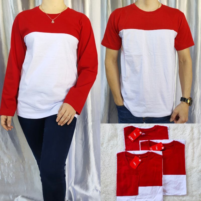 Kaos Kombinasi Merah putih.Kaos Agustusan.Kaos Karnaval kaos indonesia