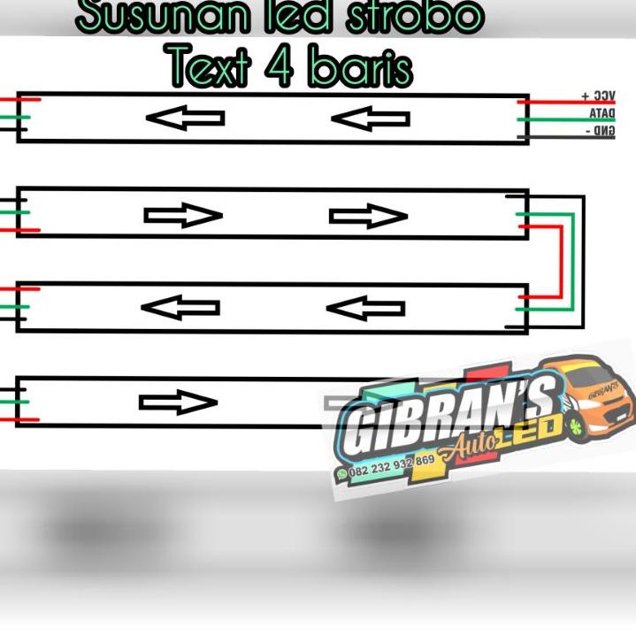Koleksi Terbaru.. NEW MODUL STROBO TEXT 4 BARIS ( WIFI/WAVE)