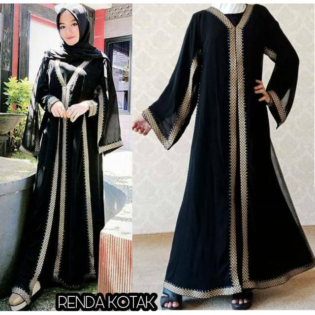 New Abaya  Gamis  Maxi Dress Arab Saudi Bordir Zephy Turki 