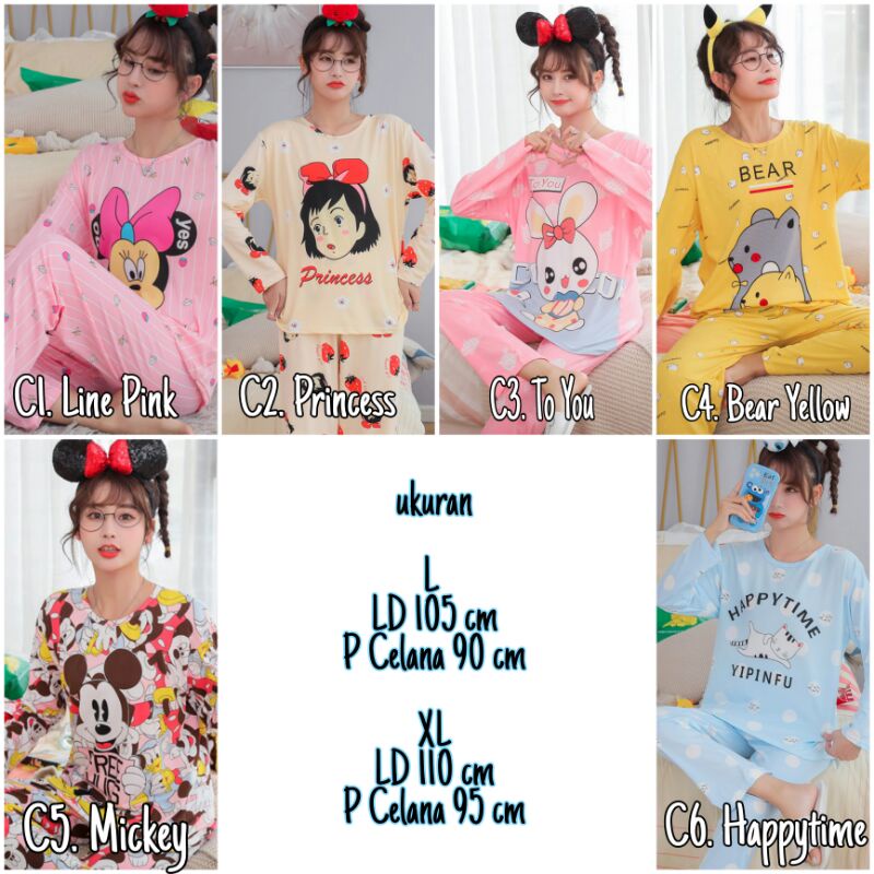 BAJU TIDUR KOREA PIYAMA IMPORT BAJU TIDUR IMPORT PIYAMA MURAH BAJU TIDUR MURAH DASTER IMPORT MURAH