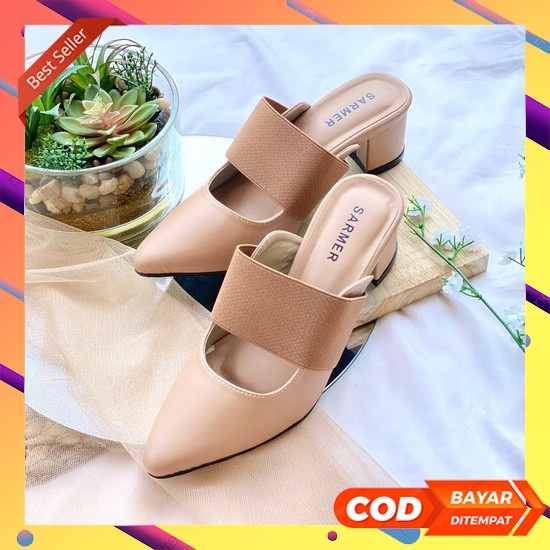 Sendal Haihil Sandal Haihils High Heels Hills Pesta Wanita Import Ze74 Sarmer - Viana Heels Nude E