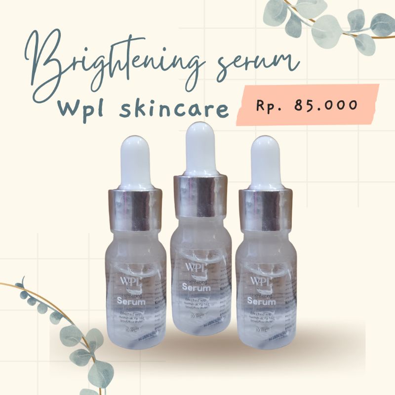 ( READY SIAP KIRIM ) WPL SERUM BY WINNY PUTRI LUBIS SKINCARE // WPL BEAUTY SKIN