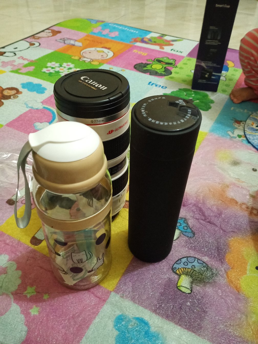 Botol Minum Tali Motif Kucing Love 750 Ml - Botol Karakter H53