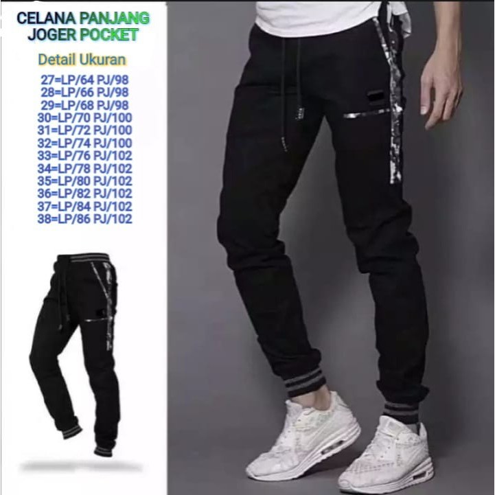 celana panjang joger poket sproty long pants / calana panjang pria/celana chino joger