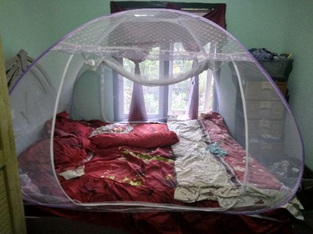Kelambu Anti Nyamuk Lipat Modern Diafa Bed Canopy Kanopi King Jumbo