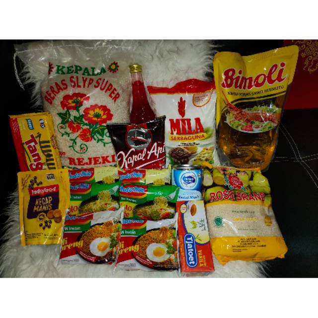 

Parcel Sembako Dus Lebaran/Natal/Tahun Baru/Imlek Rp 250.000