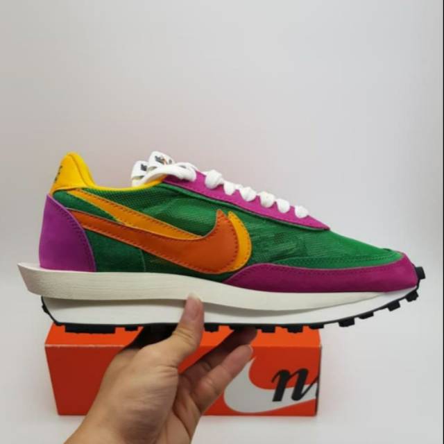 SEPATU PRIA NIKE LD WAFFLE SACAI PINE GREEN PK QUALITY