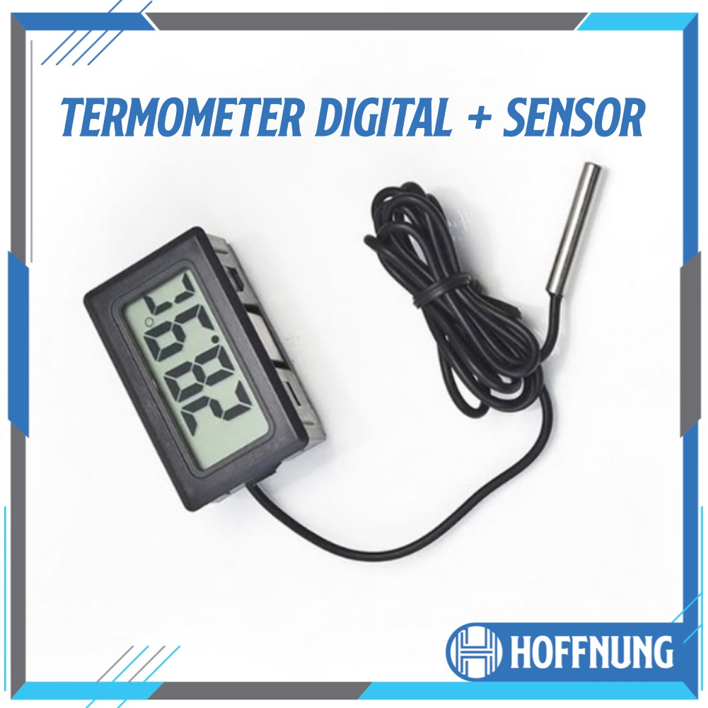 Thermometer Digital + Kabel Sensor Waterproof Probe Termometer Suhu