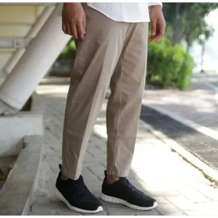 COD Celana Sirwal List Polos Dewasa Paling Laris Bahan Katun Twill Harga Grosir