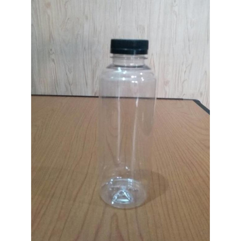 BOTOL PLASTIK ALMOND BENING 250 ML+TUTUP