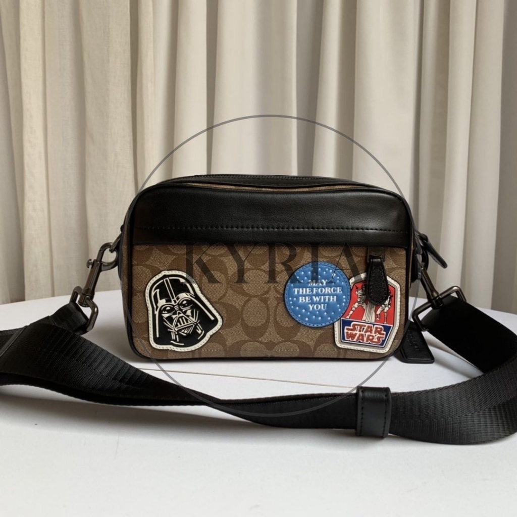 TAS PRIA crossbody tas selempang bahu men 89188 STARWAR MEN SHOULDER BAG sling bag leather badge bag logo emboss