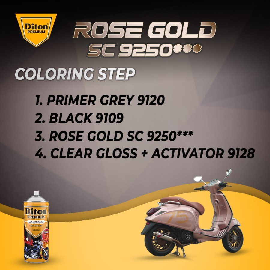 Cat Semprot DITON PREMIUM ROSE GOLD SC 9250 *** 400cc