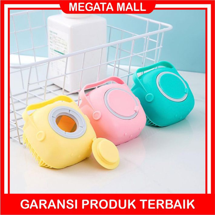 ♫ Megata ♫ A137 Spons Mandi Silikon Sikat Badan Silicone Langsung Tabung Sabun Import Murah Grosir