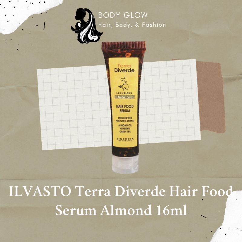 ILVASTO Tera Diverde Hair Food Serum Almond 16ml Serum Rambut Rusak
