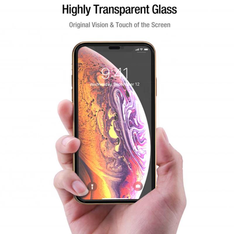 1pc Pelindung Layar Tempered Glass Untuk iPhone 11 12 Pro Max Mini 6 6s 7 8 Plus X XS Max XR SE 2020