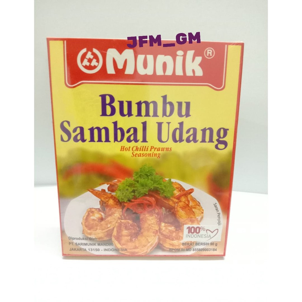 

MUNIK SAMBAL UDANG / BUMBU MASAK INSTAN 90GR