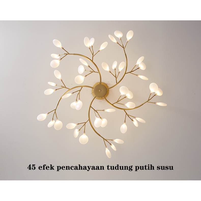 Lampu Hias Gantung Desain Kunangkunang Gaya Modern Antik Untuk Ruang Tamu / Kamar Tidur Termasuk 90w bola lampu