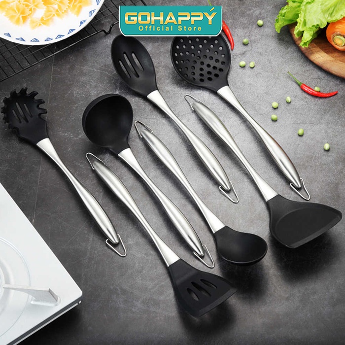 SPATULA SILICONE MURAH Turner stainless handle skimmer silicon - sutil sendok sup silikon set