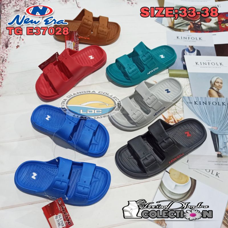 SANDAL SELOP KARET MBAN DUA NEW ERA 37028 ANAK(33-38)