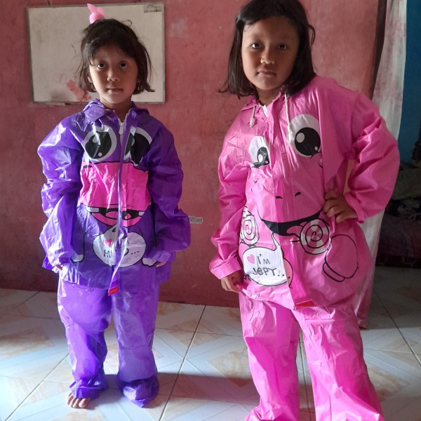 Jas Hujan Anak 4-7 Tahun Setelan Jaket Celana Laki laki &amp; Perempuan