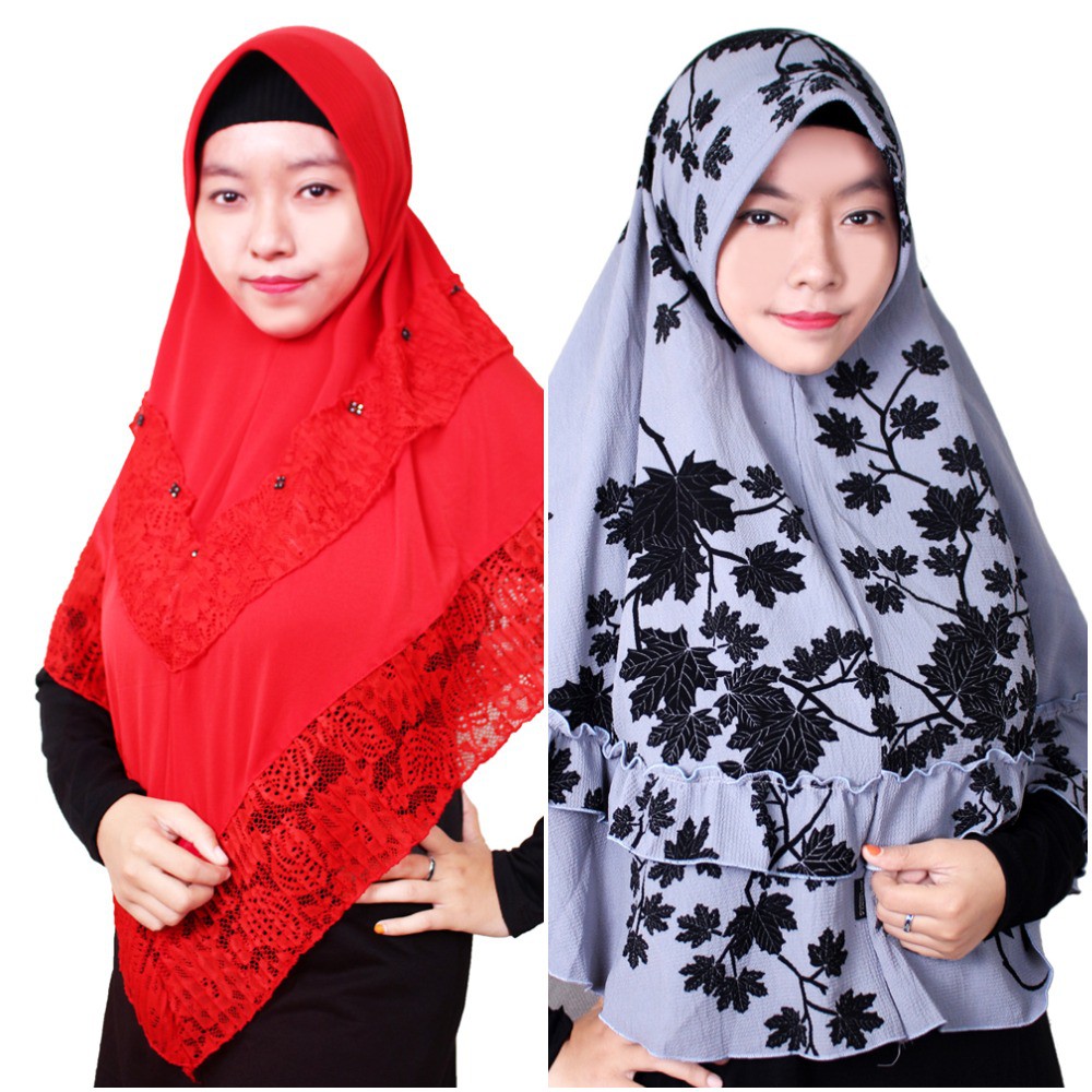 Jilbab / Kerudung / Hijab - Aneka Motif / Premium Quality (COMB)