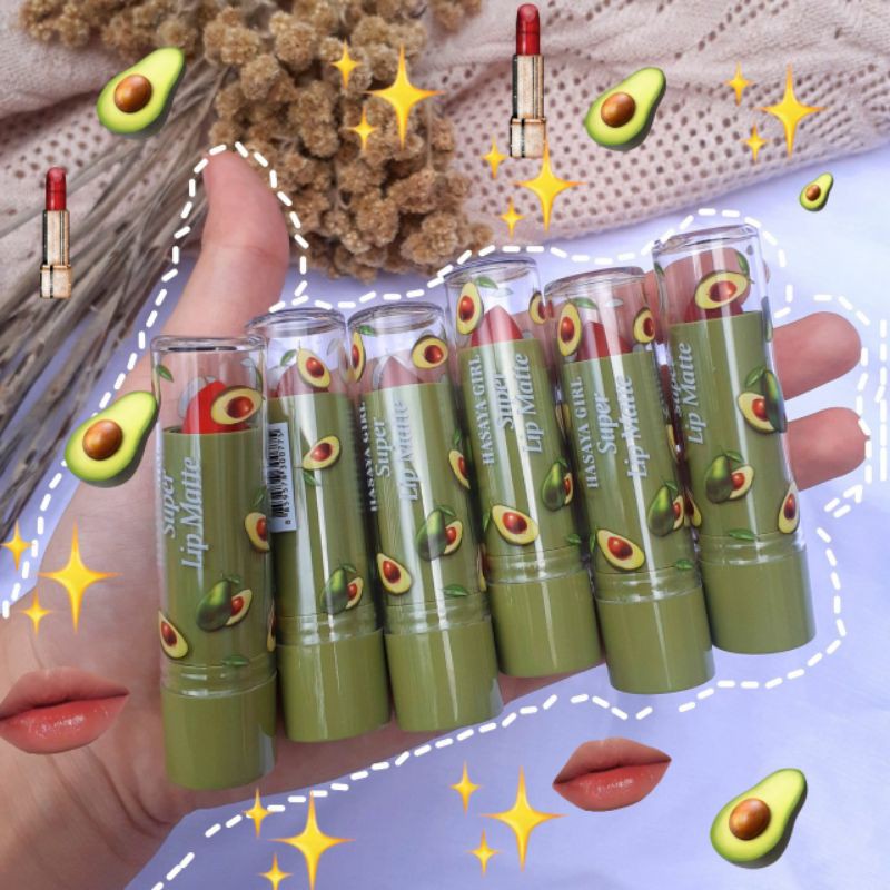 Hasaya Girl Avocado Lipstick Lipstik Matte Nude Lipstik Makeup Thailand Lip Matte