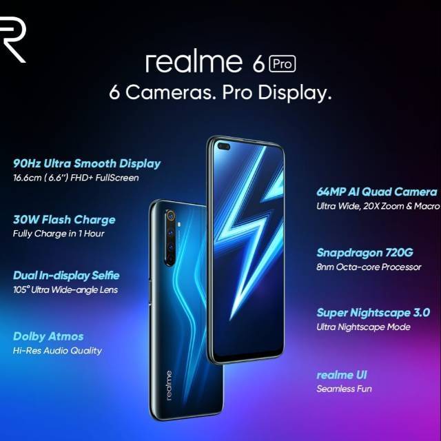 FLASH SALE Realme 6pro ram 8/128 gb garansi resmi