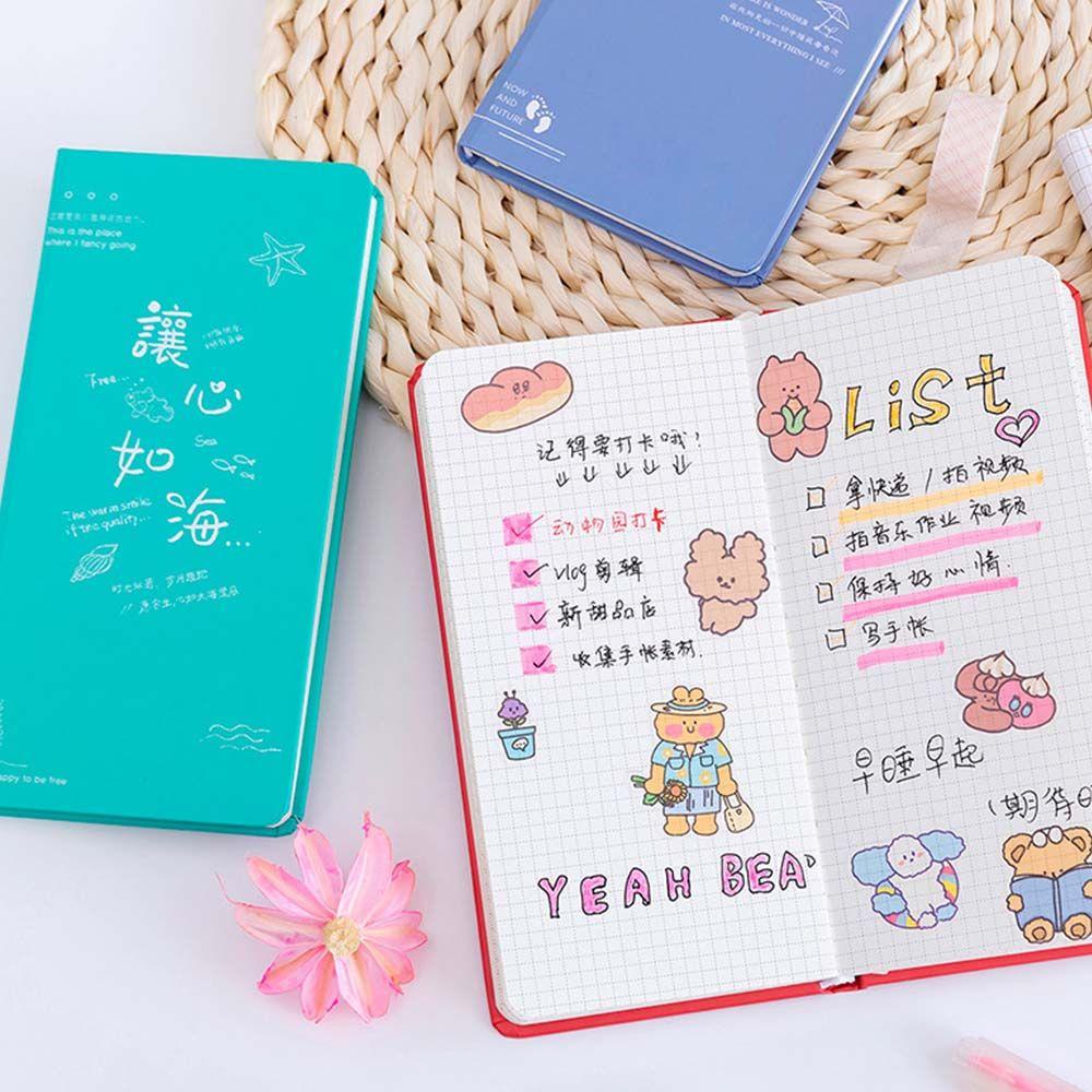 Mxbeauty Grid Notepad Portable Travel Agenda Planner Kertas Tulis Perlengkapan Sekolah Stationery Jurnal Booklet