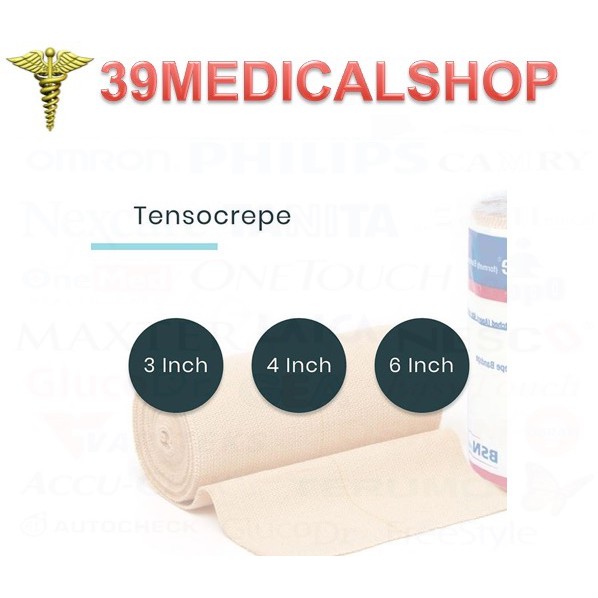 BSN Tensocrepe Perban Elastis/Verban ROLL-PERBAN COKLAT-VERBAN COKLAT