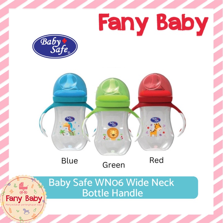 BABY SAFE BOTTLE HANDLE WIDE NECK WN06B