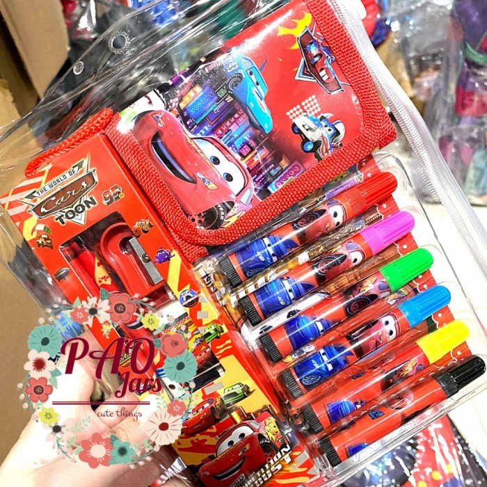 

Trendi Stationary Set Anak Tulis / Tempat Pensil Set Anak Karakter Limited