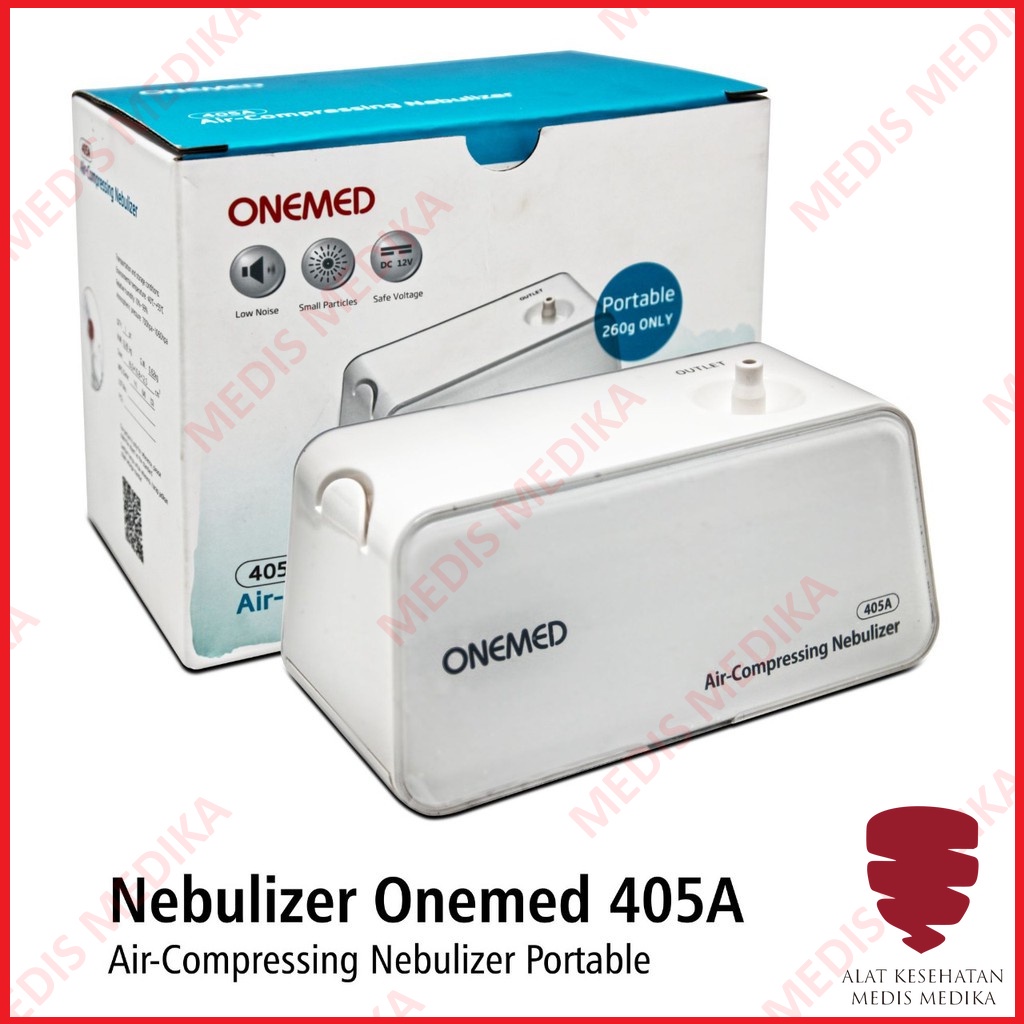 Compressor Nebulizer Onemed 405A Portable Alat Uap Terapi Pernafasan