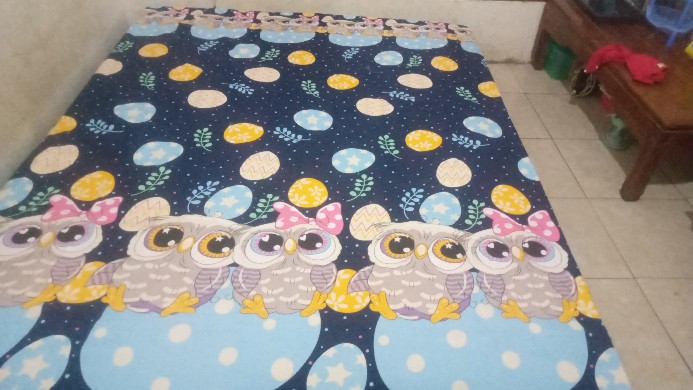 Seprei Homemade Murah, Motif Cute Owl